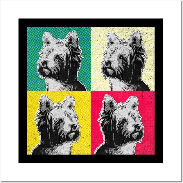 Yorkshire Terrier dog retro Wall Art by SerenityByAlex